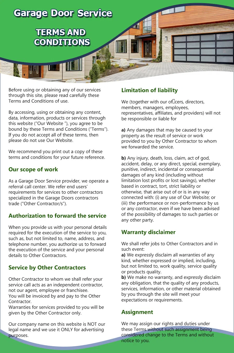 Neighborhood Garage Door Coral Springs, FL 954-960-6489